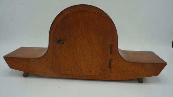 Image 1 of Dutch Junghans Bracket Mantel shelf Clock Retro Desk Fifties Art