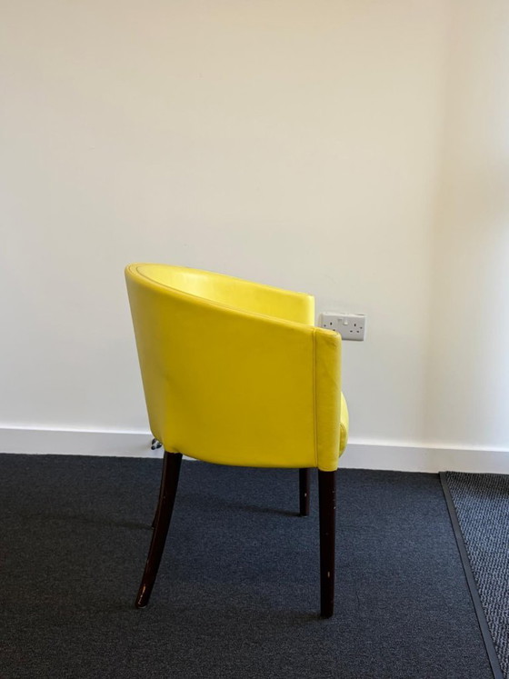 Sedie in Pelle Morbida Gialla di Alta Qualità x 2 – Moroso, Poltrone, Leather, Wood (photo 2 of 5)