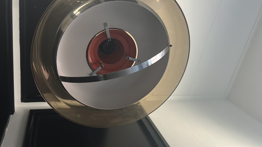 Mid Century UFO Herda Space Age Hanging Lamp – hanglampen, Metal, Plastic (photo 2 of 6)