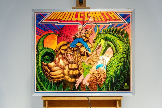 Affiche Atari Flipper Middle Earth, encadrée, Appliques murales, Papier, Métal, Multicolore, Vintage (photo 3 sur 5)