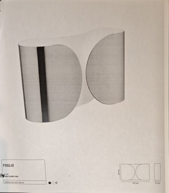 Image 1 of Flos Foglio Design Tobia Scarpa 1966