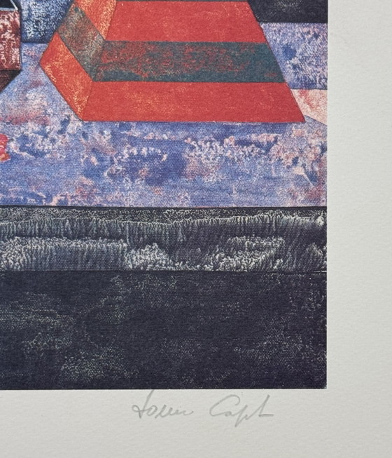 Image 1 of Zeefdruk van Tonino Caputo, 50x70 cm, Castel Sant'Angelo, Rome

