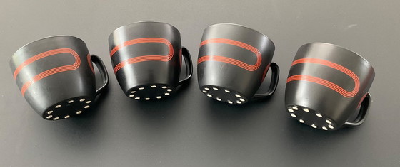 Image 1 of IKEA - FOUR LARGE SOBIA CUPS AND SAUCERS