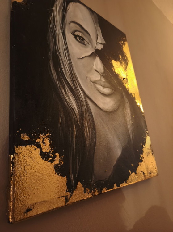 Canvas Portrait – Art, Gold (photo 5 of 5)