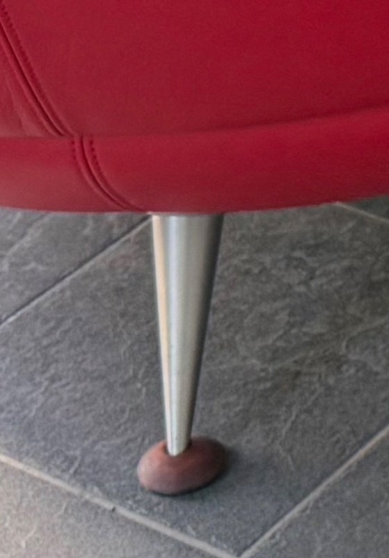 Image 1 of Canapé 3 places Exclusive de Sede DS-102 en cuir rouge haut de gamme