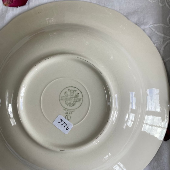 Image 1 of 6 piatti fondi antichi in terracotta color crema di Villeroy & Boch