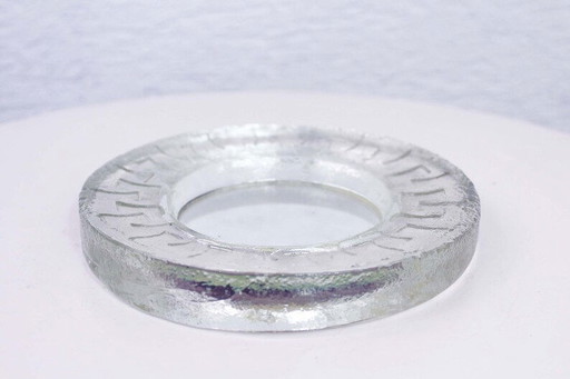 Plateau miroir en verre vintage