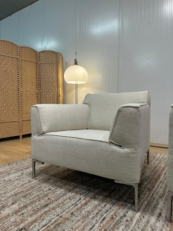 Image 1 of 2x Design on Stock Bloq Sessel ecru