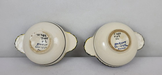 2 ciotole con manici Henriot Quimper – Stoviglie, Porcelain, Vintage (photo 4 of 5)