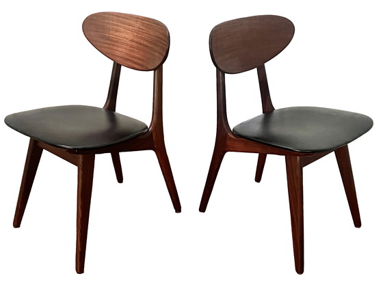Image 1 of 6x Dining chairs by Louis van Teeffelen for WéBé