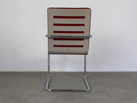 Thonet S61 Sled Chair, Design Glen Oliver Löw – Dining chairs, Leather, Wood (photo 4 of 10)