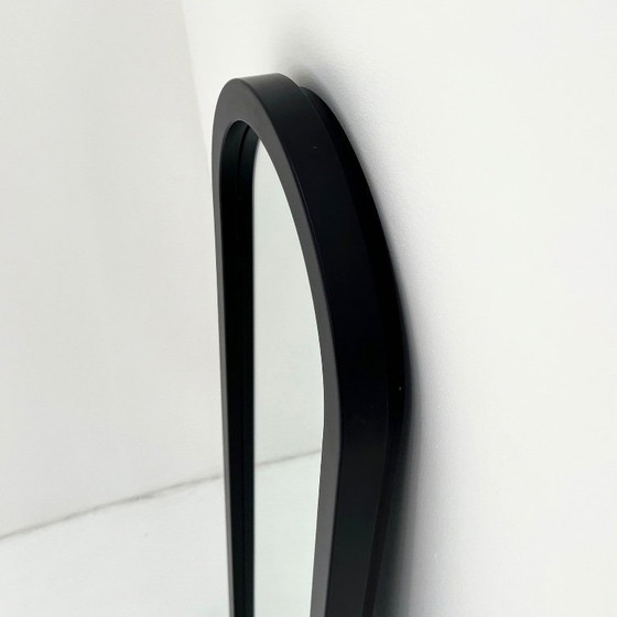 Image 1 of Zwarte spiegel met lijst van Anna Castelli Ferrieri voor Kartell, jaren 80