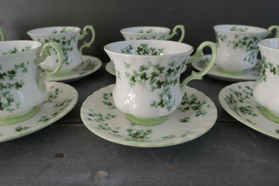 Image 1 of Tazza e piattino Shamrock Royal Albert vintage 8 x