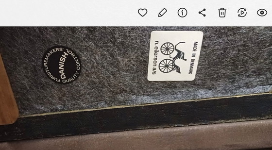 Image 1 of Niels Eilersen Lounge-Sessel aus Leder, Dänemark, 1960er Jahre