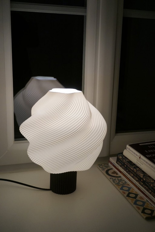 Lampada scultorea Magda | Bianco e nero – tafellampen
