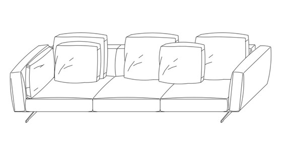 Image 1 of Flexform softdream + Ottoman