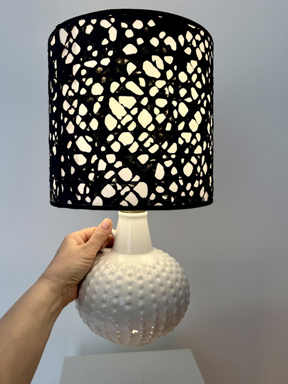Image 1 of Rare mid-century vase lamp with Japanese shade