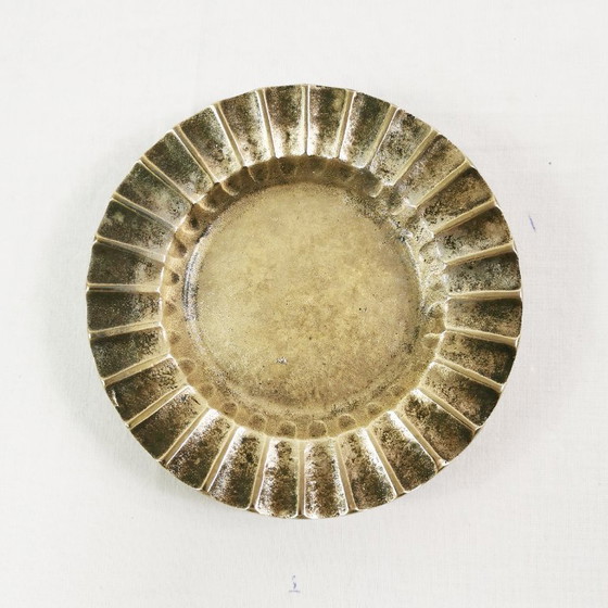 Image 1 of Cenicero de latón estilo Art Déco, Dinamarca, década de 1950.