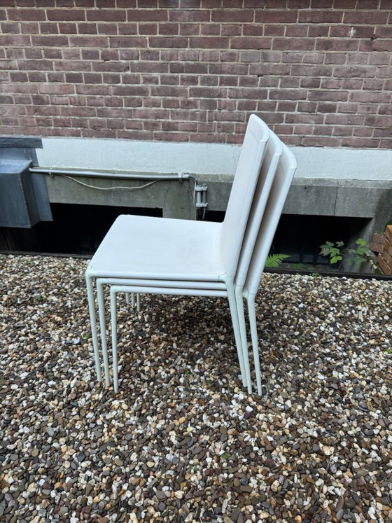 3x Roberto Barbieri 'Alma' outdoor chairs B&B Italia – Garden chairs, Textile, Aluminium (photo 2 of 5)