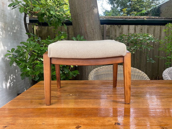 Farstrup Mobler Deense Voetenbank Pouf – Hockers en poefs, Textile, Wood (photo 16 of 16)