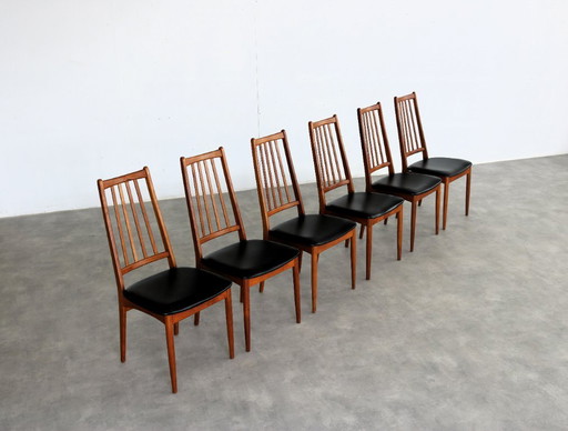 6x chaises de salle à manger danoises vintage