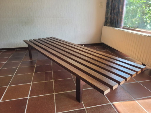 1960s Wenge Design Set | Slatted Sofa and Coffee Table