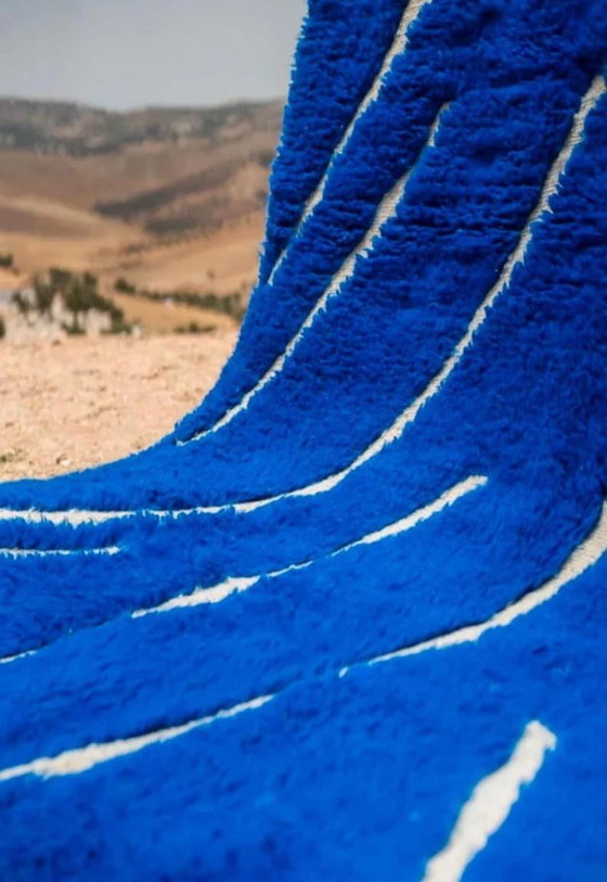 Prachtig blauw Berber vloerkleed 150/250cm – Vloerkleden en tapijten, Wool (photo 5 of 5)