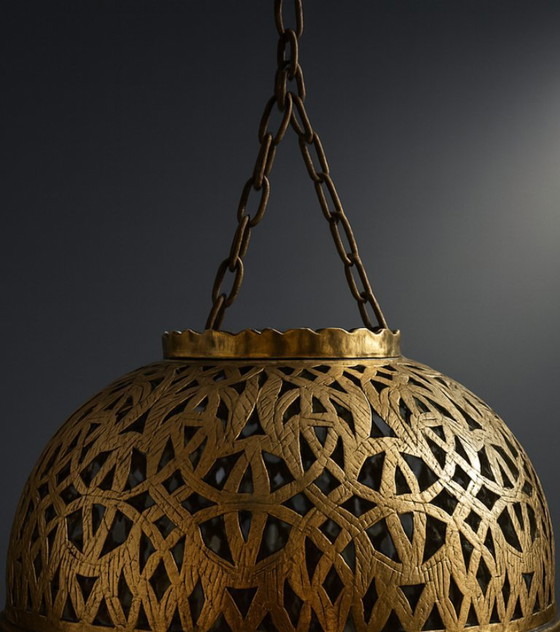 Image 1 of Lampada a sospensione in filigrana orientale fatta a mano