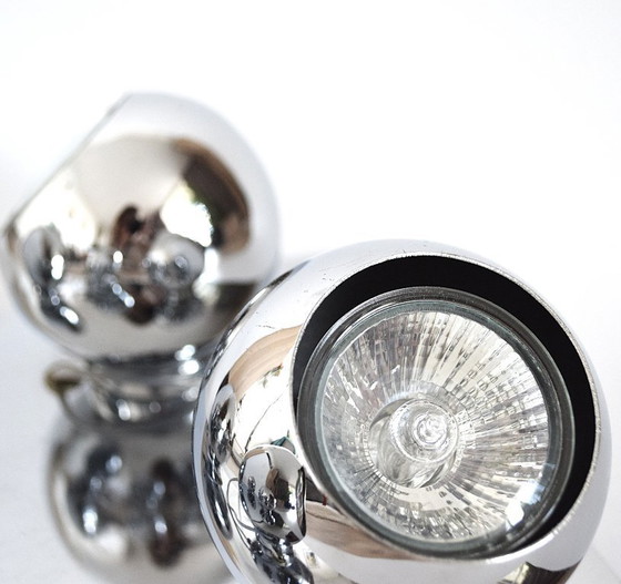 Image 1 of Vintage "Brilliant" Chromen Plafondspot met 4 Ogen - Verstelbare Retro Design Verlichting