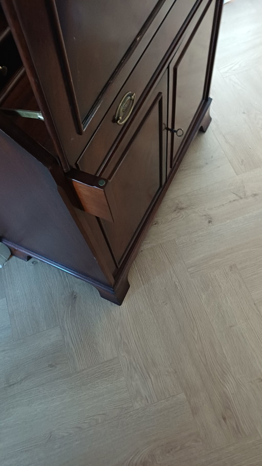 Bureau Met Groen Lederen Blad - Heldense – Leather, Wood (photo 2 of 12)