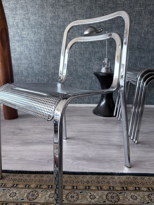 Arrben Chrome Minimalist Vintage Italian Design, 1980s