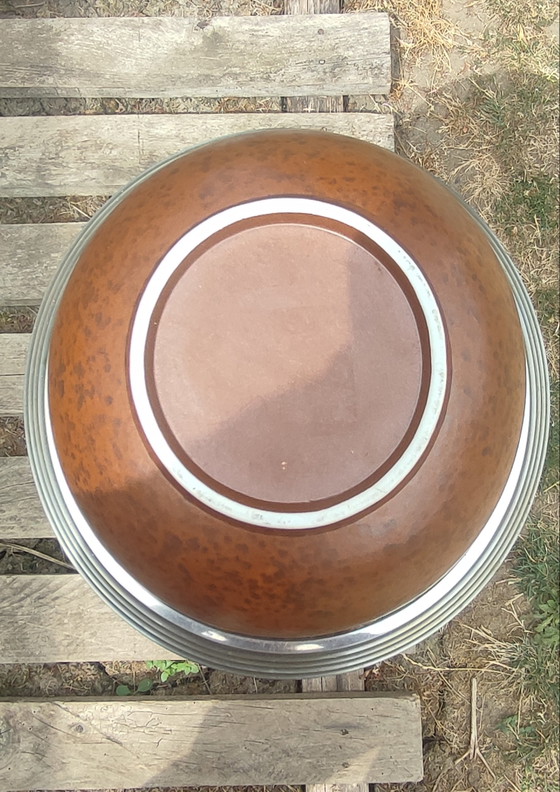 Image 1 of Coupe poterie Rinjani Lombok Indonésie Argile et rotin