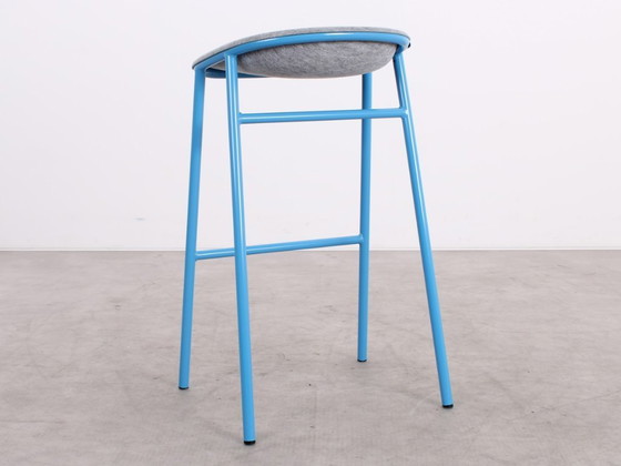 Image 1 of 6x tabouret de bar De Vorm LJ3 bleu/gris