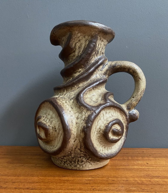West Germany Vase by Carsten Tonnieshof Model 6034-25 Brutalist – Ceramic (photo 5 of 12)
