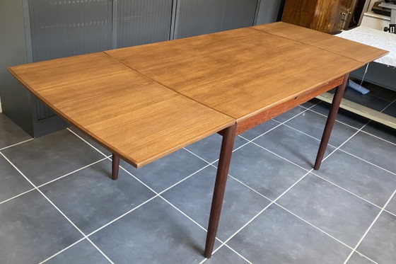 Extendable Scandinavian teak table by Johannes Andersen for Samcom Denmark An60 – Dining tables, Wood (photo 9 of 20)