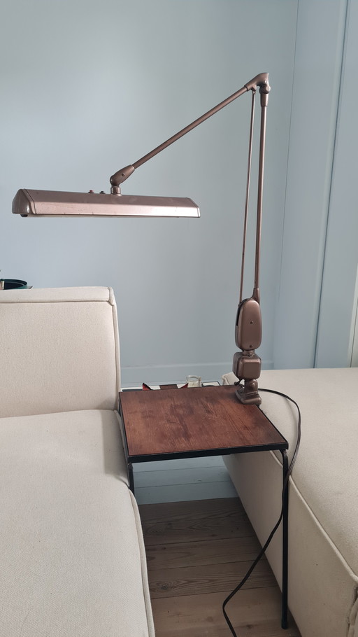 Dazor bronze-colored industrial work lamp ul-2134