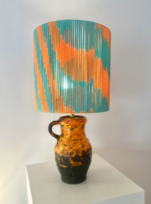 Wireless vase lamp from West German Pottery – Fat Lava Jug | Pop Weave Collection