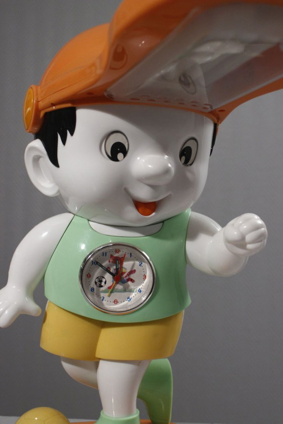 Image 1 of Vintage children's lamp and clock combo with balloon, Pop Art design, 1990s, Post-modern