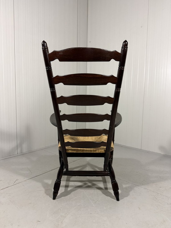 Image 1 of Rustikaler, brutalistischer Hochleiterstuhl aus den 1960er Jahren