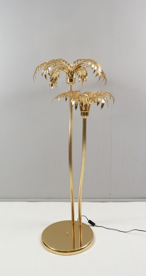 Lampadaire Hollywood Regency/lampe sur pied/lampe palmier dans le style de Hans Kögl, Italie, années 1980