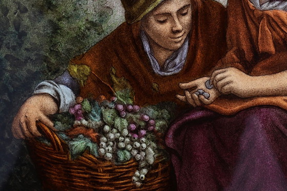 Image 1 of Vitrail signé d'après l'œuvre de Bartolomé Esteban Murillo