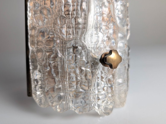Image 1 of Aplique de pared de vidrio texturizado Carl Fagerlund, década de 1960