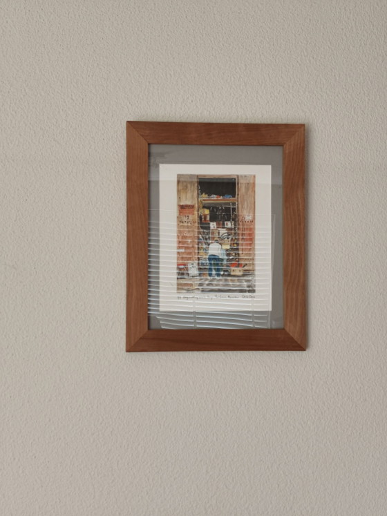 Watercolor "Engineering Works shop", Paintings & Drawings, Paper, Multi Color (photo 3 of 10)
