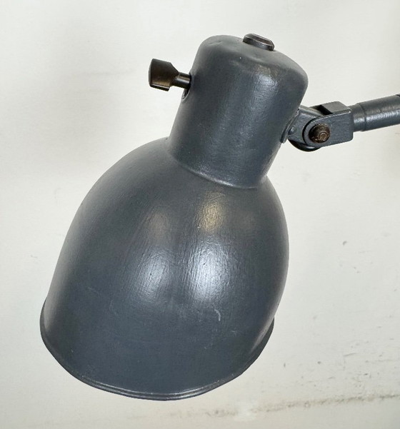 Image 1 of Grijs geschilderde industriële schaarwandlamp, jaren 60