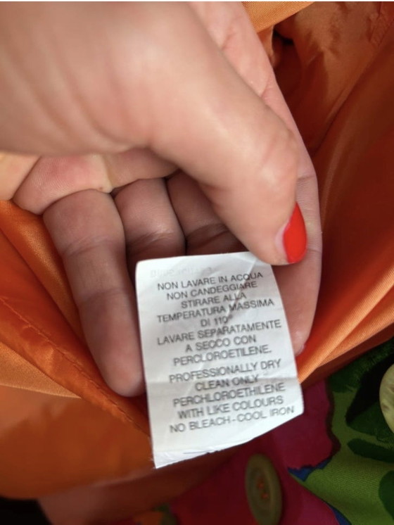 Image 1 of Vintage Moschino Couture! 100% Silk Made in Italy – Rare