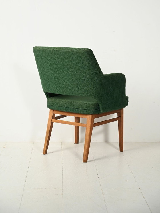 Image 1 of Oslosund armchair by Kinnarps in forest green, 1950s