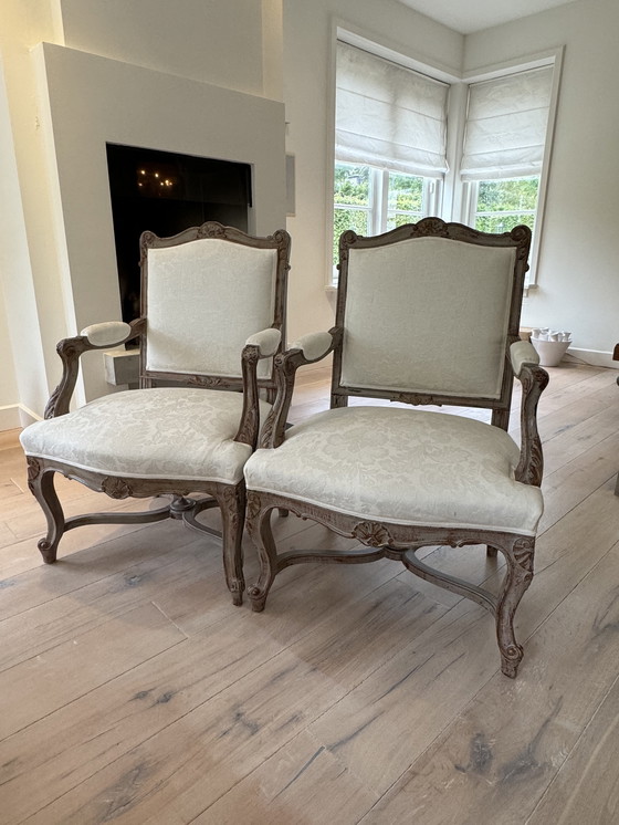 Image 1 of 2x Modern Louis Xvi Armchairs