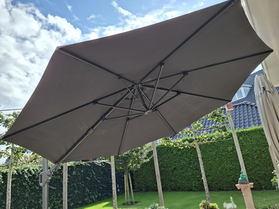 Ombrellone a Braccio con Base – Mobili da giardino, Metal, Stone (photo 4 of 5)