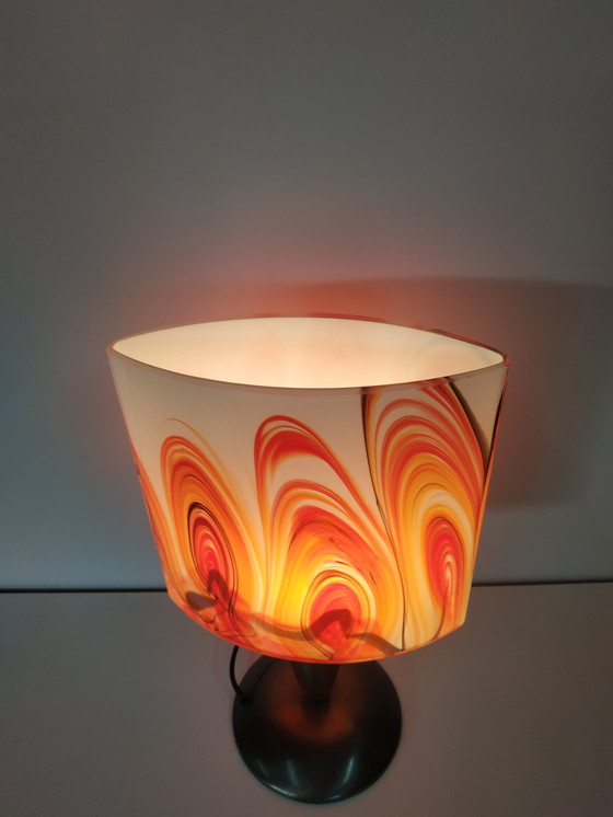Image 1 of Vintage '60-70s Style' Glass Table Lamp