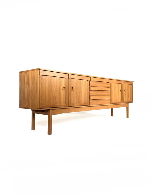 Vintage XL walnut sideboard, Royal Board Sweden ‘60